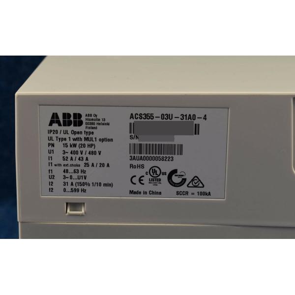 ACS-510-01-157A-4 new original, 75KW 157A,380 - 480 V, 50/60Hz,Nominal current I2N A is 157.