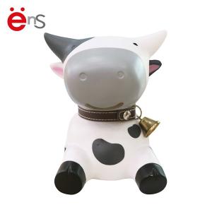 PVC Cow Plastic Piggy Bank Toy Lovely For Money Saving OEM ODM