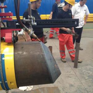 Power Saving CNC Plasma Pipe Cutting Machine For Carbon Iron Sheet Tubes