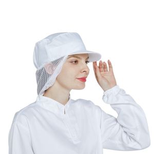 Lightweight Polyester-Cotton Food Processing Hat One Size Fits All for Food