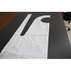 White Green Color Disposable Plastic Aprons For Adults 0.016-0.02mm Thickness
