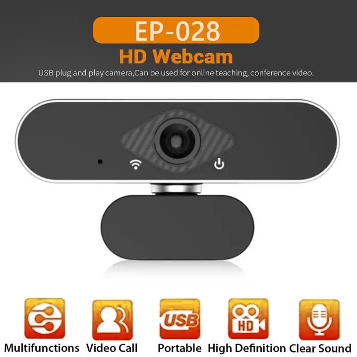 Laptop Webcam For Live Streaming CMOS Sensor With Microphone