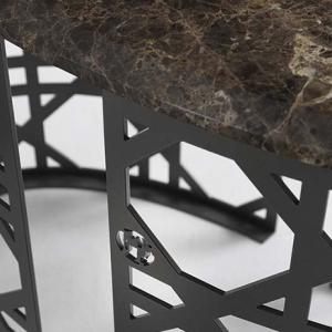 Luxury Living Room Marble Oval Shaped Marble Coffee Table