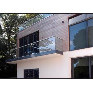 Modern Tempered Glass Balcony Railing UV Resistant Safety Design
