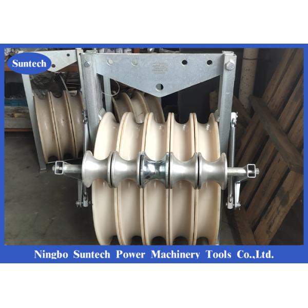 Nylon Sheaves Conductor Stringing Blocks With Grounding Rollers