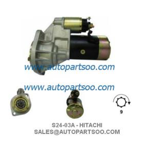 China S24-03A S24-03B - HITACHI Starter Motor 24V 3.5KW 9T MOTORES DE ARRANQUE on sale