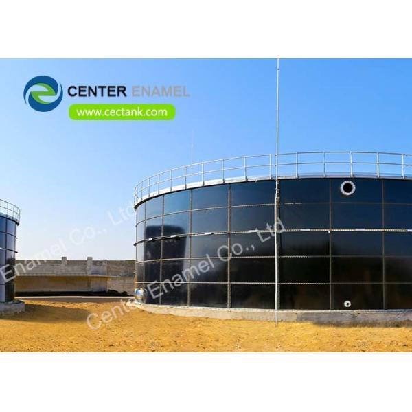 Buy 30000 Gallons Glass Fused Steel Tanks / GFS Agriculture Water Tanks For Cow Plant at wholesale prices