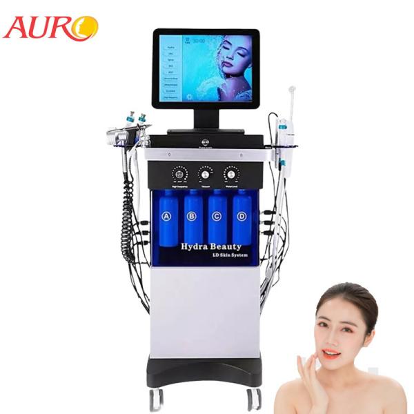 CE H2O2 Hydrafacial Machine Dermabrasion Ultrasound Skin Scrubber Vibration
