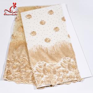 African Swiss Tulle Bridal Lace Fabric For Haute Couture Dress