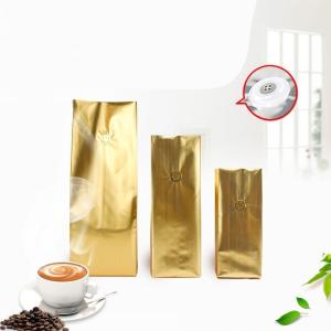 Sealed Aluminum Vented 908g Coffee Packaging Pouch