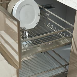 Free Design China Made High Gloss Lacquer Painting PVC Kitchen Cabinets