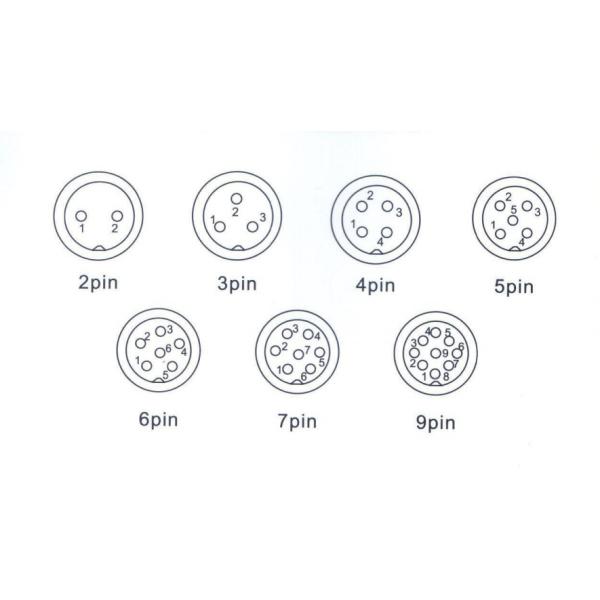 Screw Type LED Outdoor Lighting Power 5 Pin Waterproof Electrical Connectors