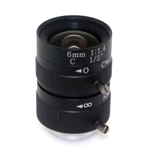 1/2" 53degree Manual Fixed Lens HFOV For Cctv Camera Box