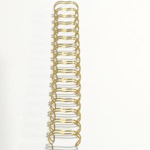 Rose Gold 7/16 Inch Double Wire 23 Loops Binding Coil Spiral Wires For Book