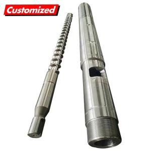 Pipe Extruder Conical Twin Screw Barrel