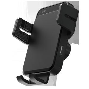 Auto Clamping Wireless Car Phone Holder with Coil Alignment and Smart Tracking
