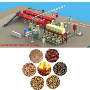 Commercial Biomass Pellet Line 1- 5TPH Rice Straw Pellet Making Machine
