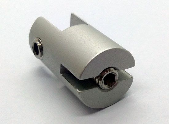 Creative Design Glass Side Clamp Sign Cable Gripper For Sign Hanging Systems