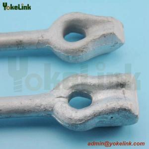 Hot dipped galvanized angled thimble eye bolt