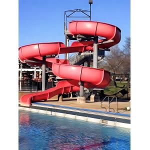 Swimming Pool Game Water Adventure Play Equipment Spiral Fiberglass Slide