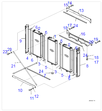 195-03-63114 195-03-63113 D375A-6 Radiator For Komatsu Excavator Spare Parts