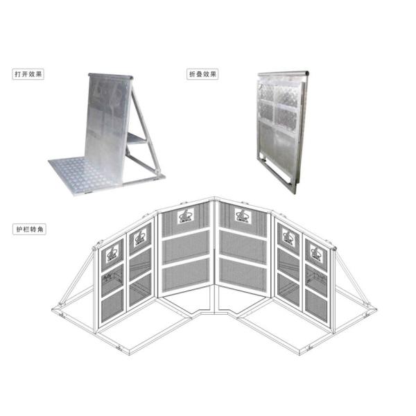Buy Professional Aluminum Crowd Control Barrier Mojo Barrier For Events at wholesale prices