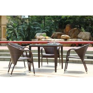 Hot Modern PE Rattan Chair Aluminium Outdoor Garden wicker table and chairs sets