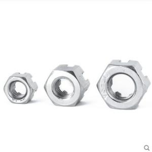 Automotive Industry Hex Castle Slotted Nuts with 304 Stainless Plating