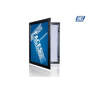 Wall Mounted Display Lockable Light Box Sign Illuminated Rectangular