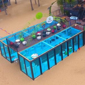 20ft 40ft Above Ground Prefab Shipping Container Swimming Pool
