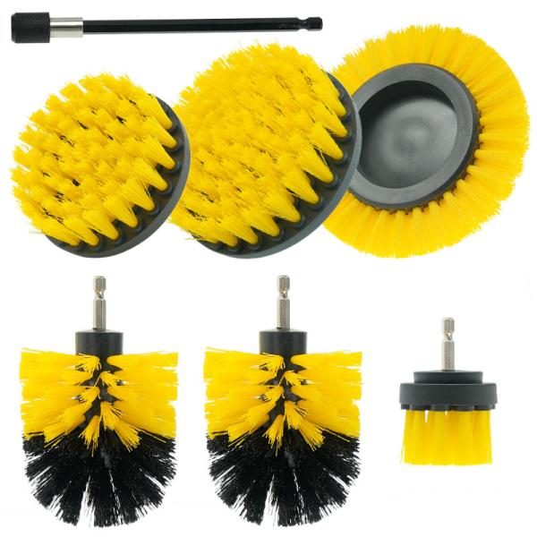 Drill Attachment Brush Power Scrubber Electric Drill Cleaning Brush 7 Pcs Set