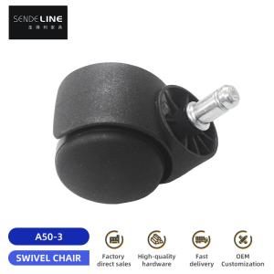 Nylon Office Chair Wheel Replacement 50mm Ring / Thread Cardan Bifma Test