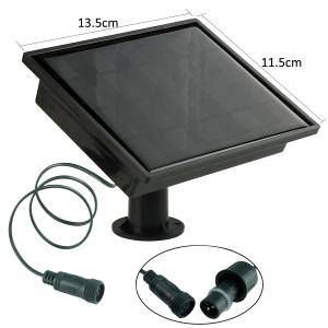 Backyard Warm White Solar Festoon Lights Outdoor 25 Bulbs Waterproof 1w