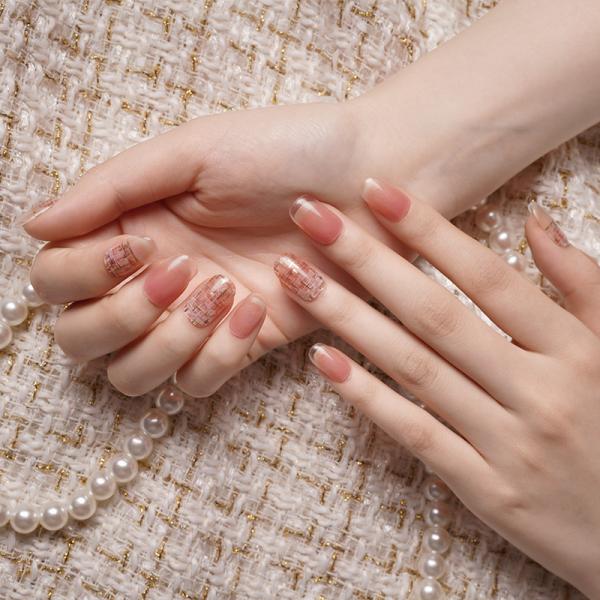 New design Semi-cured Gel Nail Sticker With Uv Lamp Gel Nail Wraps Gel Nail Stickers Semi Cured