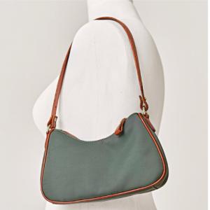 Zipper Closure Small Underarm Bag PU One Strap Leather Bag