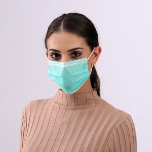Quality Green Color Healthy Disposable Breathing Mask With Widen High Elastic Earband for sale