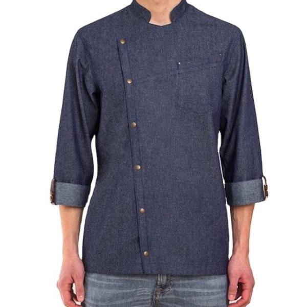 OEM Service Restaurant Costume Bar Kitchen Women Fitted Chef Coat