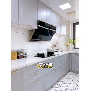 China Custom Shaker Melamine Kitchen Cabinets Modular Modern Design on sale