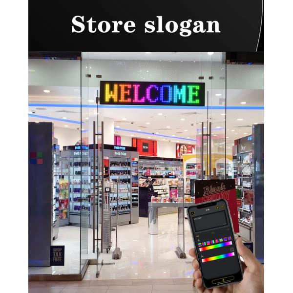 Flexible LED Car Panel App Control 16*96 Advertising Rear Window Display