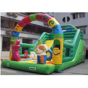 China Pista Shrek Commercial Inflatable Slide With Durable Plato PVC Tarpaulin on sale