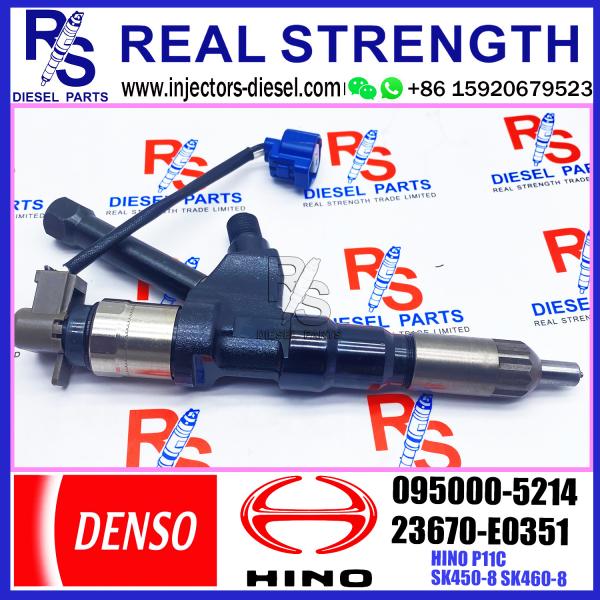 Excavator Spare Part 23670-E0351 Fuel Injector 095000-5215 SK460-8 P11C KOBELCO 095000-5213 095000-5214