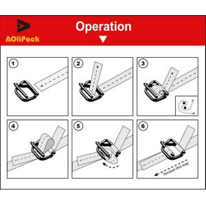 8.5 Tons Force 500m 1250kg Woven Polyester Strapping