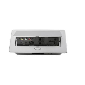 Office Furniture Tabletop Switch Socket / Pop Up Desk Power Outlet For