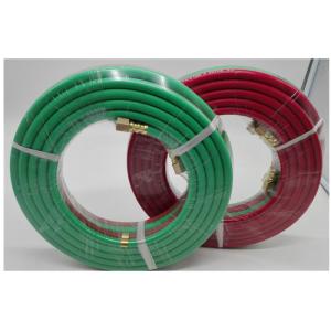 Grade R 1 / 4 Inch X 25 FT Twin Welding Hose With Brass Fittings , Long Life