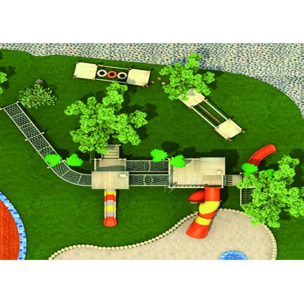 MultiFunctional Wooden Toddler Slide High Safety Play Area Colorful Plastic Material