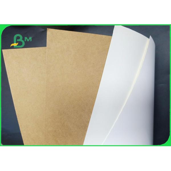 FDA Approved Smooth Surface 250 - 350g White / Brown Krft Paper For Food Packing