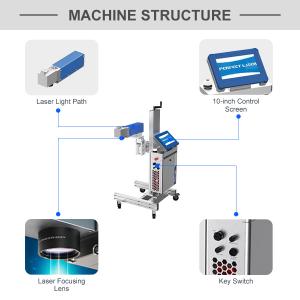 20w 30w 50w 100w Automatic Plastics Woodpaper Metal Stainless Steel Cable Flying