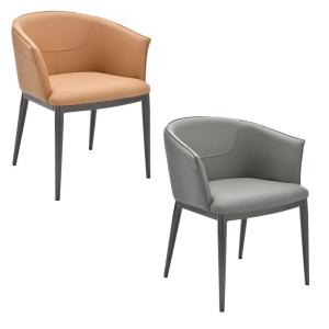 Popular Design Modern Leather Chairs and Metal Dining Chair