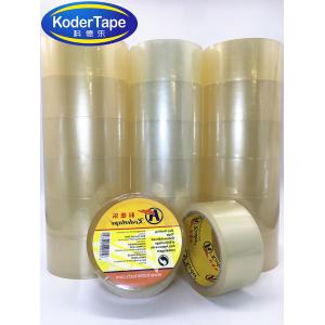 High Adhesion Clear Carton Sealing Tape , Bopp Clear Packaging Tape 35-90mic