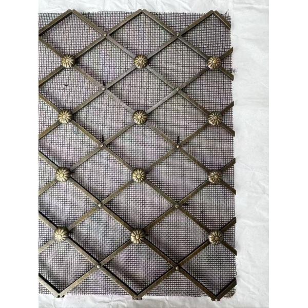 Buy 0.6m-2.4m Width Decorative Wire Mesh Grilles For Cabinet Door at wholesale prices